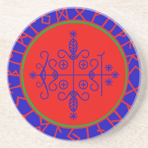 VooDoo Magik _ Papa Legba Drink Coaster