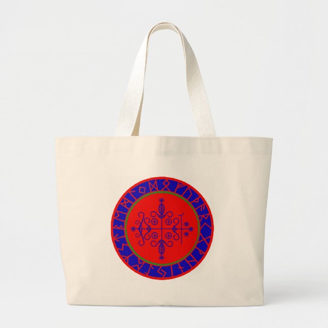 VooDoo Magik - Papa Legba Large Tote Bag (Front)