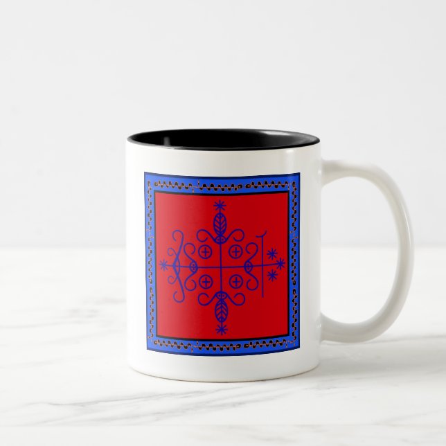 VooDoo Magik - Papa Legba Two-Tone Coffee Mug (Right)