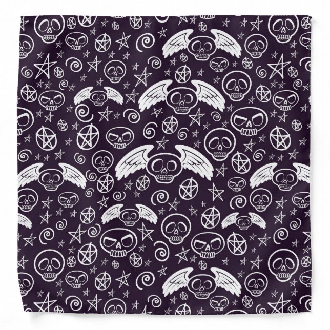 "Voodoo" Pattern Bandana (Front)