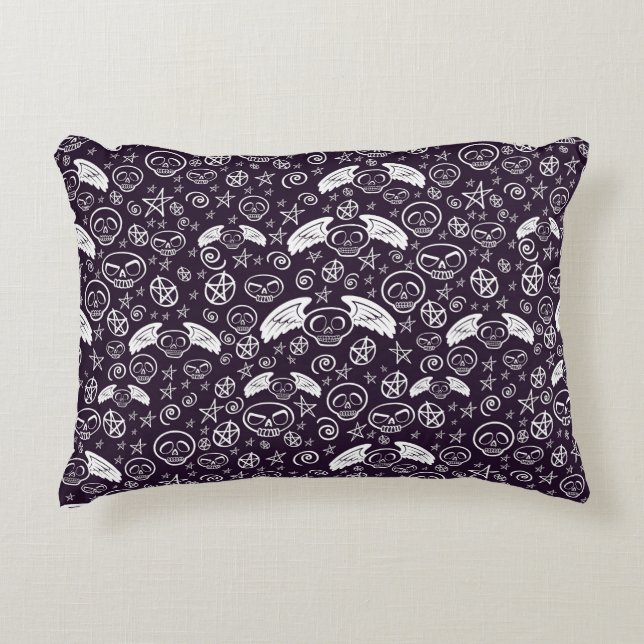 "Voodoo" Pattern Decorative Pillow (Front)