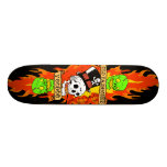 Voodoo skull skateboard