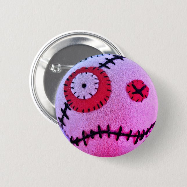 Voodoo Solvent Pink Button (Front & Back)