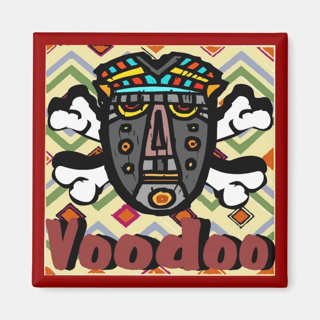 Voodoo  Spell Mask Magnet (Front)