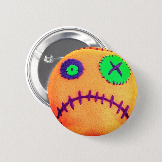 Voodoo Tangerine Button (Front & Back)