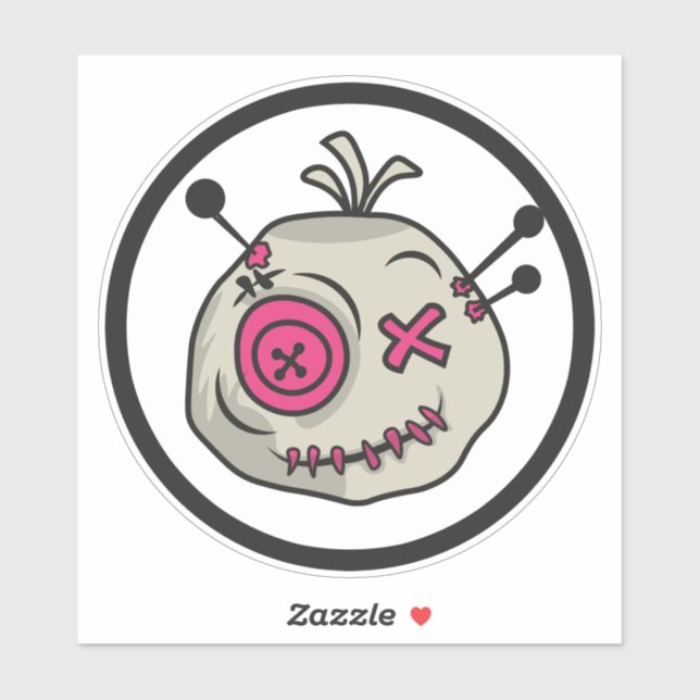 Voodoo Token Medium 6" x 6" Vinyl Sticker (Sheet)
