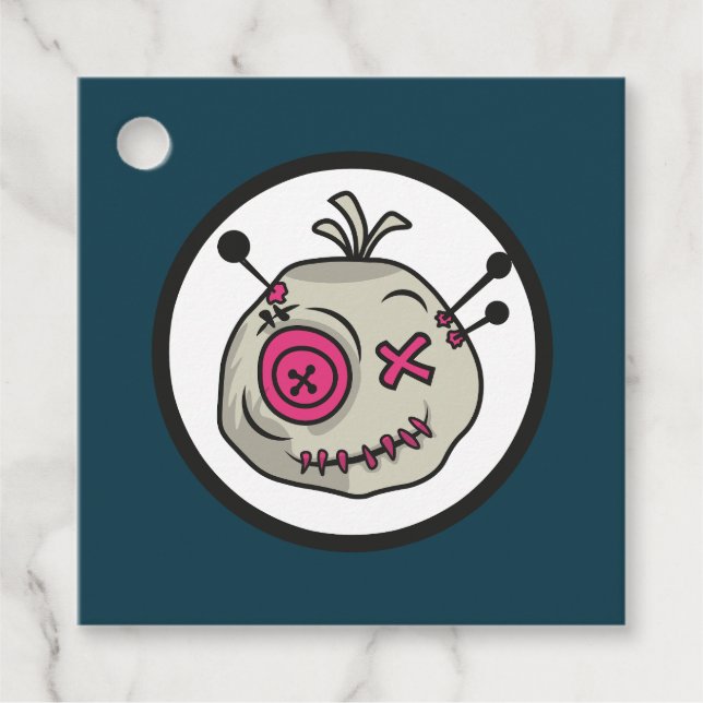 Voodoo Token Square Favor Tags (Front)