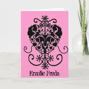 Voodoo valentine Card - Erzulie Freda