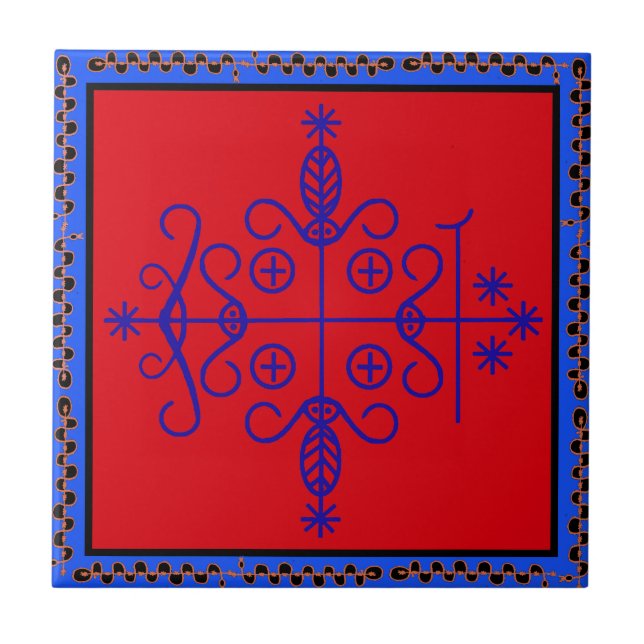 VooDoo Veve Magik - Papa Legba Ceramic Tile (Front)