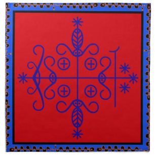 VooDoo Veve Magik - Papa Legba Napkin