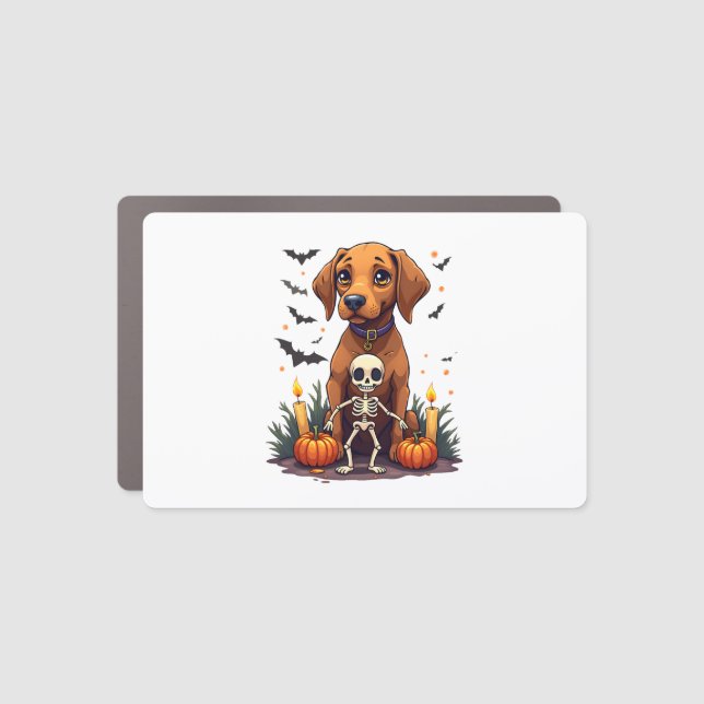 Voodoo Vizsla Dog Car Magnet (Front)