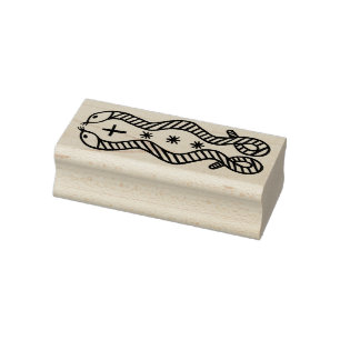 VooDou Serpents Rubber Stamp