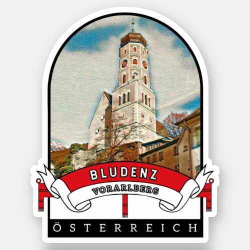 Vorarlberg Bludenz Austria Souvenir Sticker