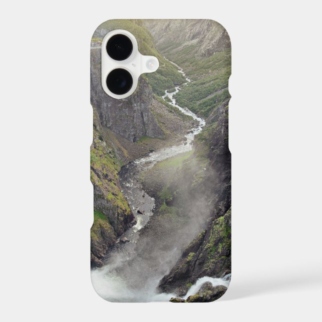 Voringsfossen waterfall in Norway Case-Mate iPhone Case (Back)