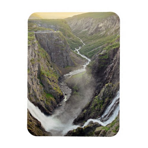 Voringsfossen waterfall in Norway vertical magnet