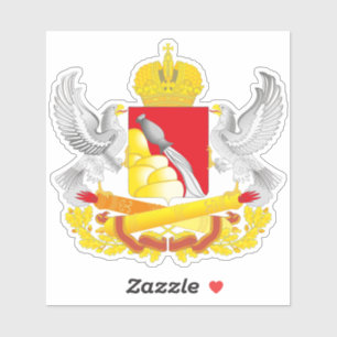 Voronezh Oblast, Russia Coat of Arms Sticker