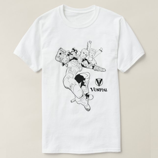 Vorpal Comic Book TShirt: Cover 2 Action T-Shirt (Design Front)