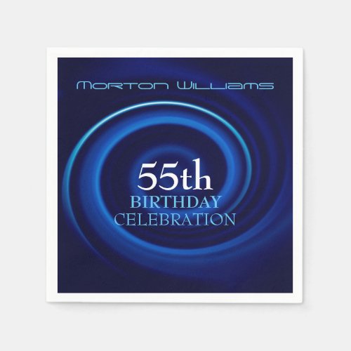 Vortex 55th Birthday Celebration Paper Napkins