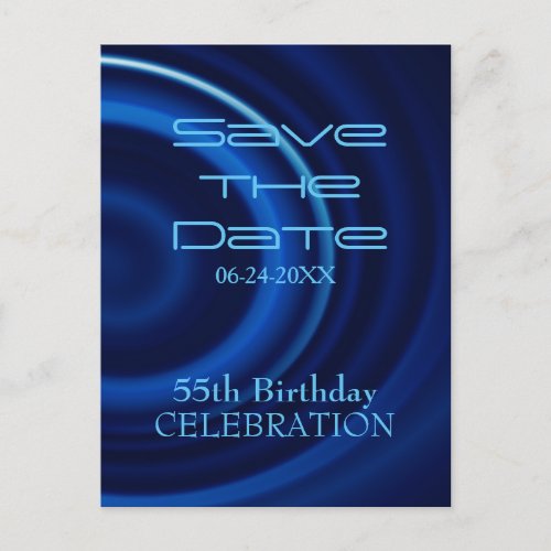 Vortex 55th Birthday Save the Date Postcard