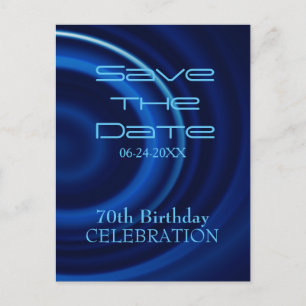 Vortex 70th Birthday Save the Date Postcard