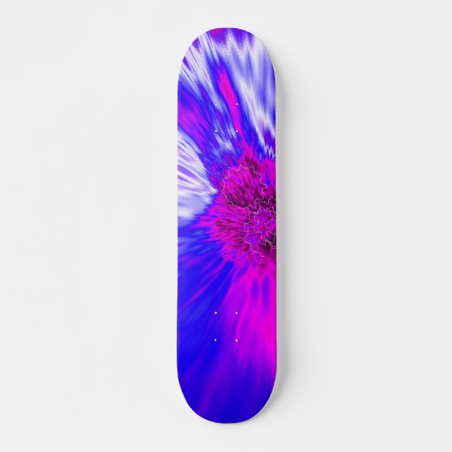 Vortex Abstract Digital Fractal Skateboard Deck (Front)