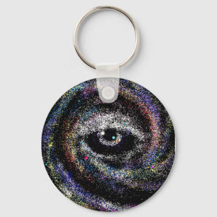Vortex Eye Keychain, Basic Button Keychain