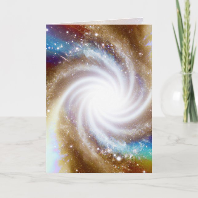 Vortex, Galaxies Greeting/Note Card (Front)