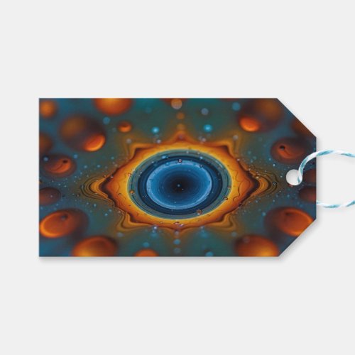 Vortex of Colors Abstract Dance of Oil and Water Gift Tags