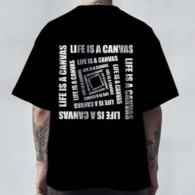 Vortex of Creativity - Life is a Canvas Minimalist T-Shirt (Creator Uploaded)