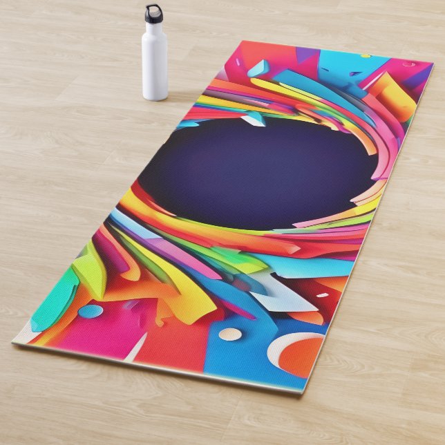 Vortex of Vitality Art Yoga Mat (In Situ)