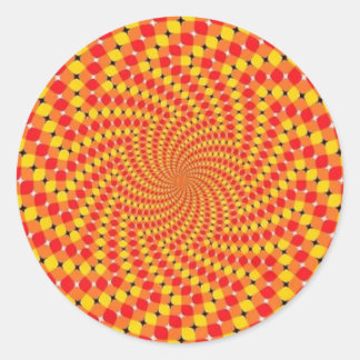 Vortex Optical Illusions Classic Round Sticker