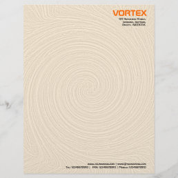 Vortex - Pale Orange Letterhead