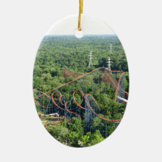 Vortex Roller Coaster Kings Island Ceramic Ornament