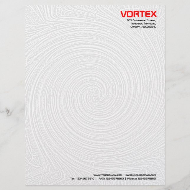 Vortex - White to Gray Letterhead (Front)