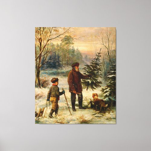 Vorweihnacht by Franz Krger 19th century Canvas Print