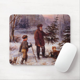 Vorweihnacht Franz Krüger Christmas Tree Snow Mouse Pad