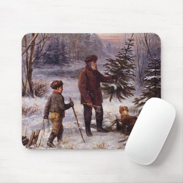 Vorweihnacht Franz Krüger Christmas Tree Snow  Mouse Pad (With Mouse)