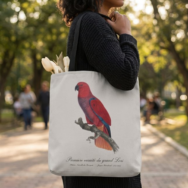 Vosmaer Eclectus Parrot, Eclectus Roratus Vosmaeri Tote Bag (Vosmaer Eclectus Parrot, Eclectus Roratus Vosmaeri. Tote Bag)
