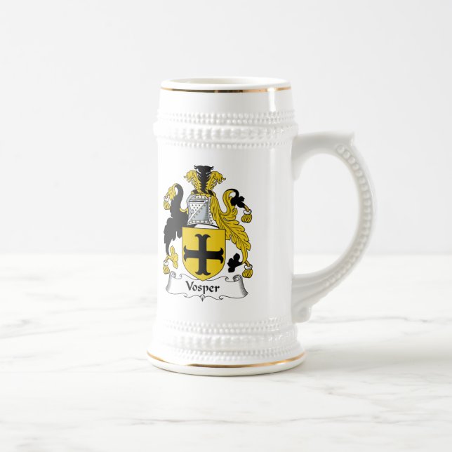 Vosper Family Crest Beer Stein (Right)