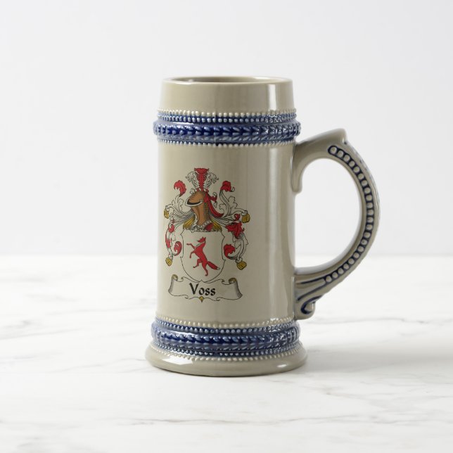 Voss Family Crest Beer Stein (Right)