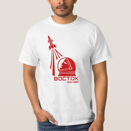 Vostok First Man in Space T_Shirt