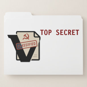Vostok Logo Top Secret File Folder