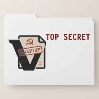 Vostok Logo Top Secret File Folder