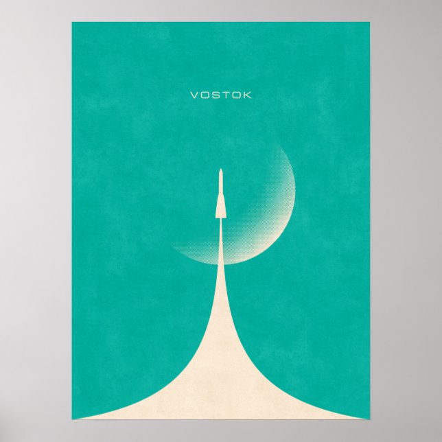 Vostok Rocket - Moon Aqua Poster (Front)