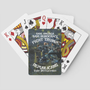 Vot Political Patriotic Trump Republican Party Poker Cards