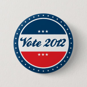 Vote 2012 Election Pinback Button