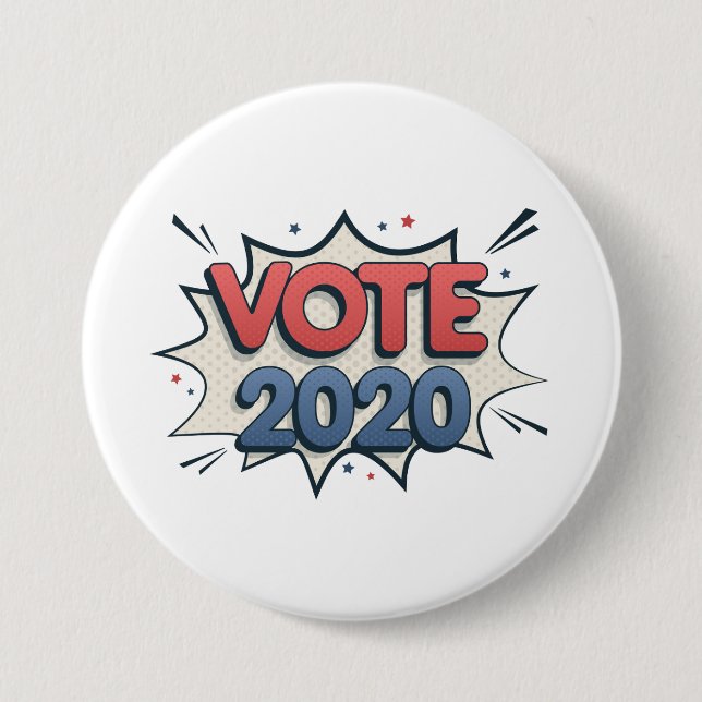 Vote 2020 button (Front)