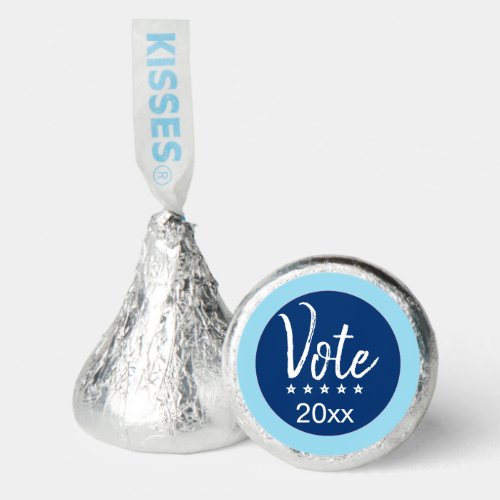Vote 2022 Election Five Stars Blue Non_Partisan Hersheys Kisses
