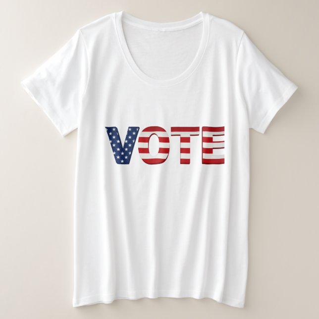 Vote 2024   Plus Size T-Shirt (Design Front)