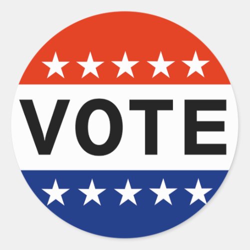 Vote 2024 Presidential Election Classic Round Sticker